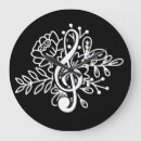 Search for music clocks Treble clef