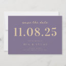 Search for lavender wedding save the dates Elegant