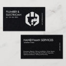 Search for plumbing and electrical business cards Electrician