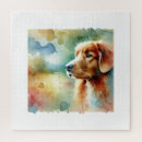 Search for golden retriever puzzles Watercolor