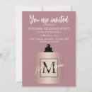Search for perfume party invitations Rose gold