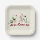 Search for merry and bright plates Winter