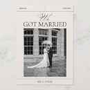 Search for elopement wedding invitations Just married