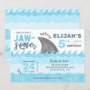 Search for shark party invitations For kids