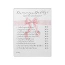 Search for baby shower notepads Girl
