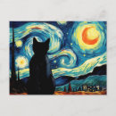 Search for fine art postcards Starry night