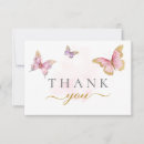 Search for purple butterfly thank you cards Gold