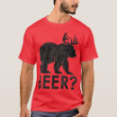 Search for bear deer beer tshirts Cartoon style