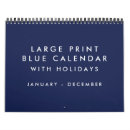 Search for large print calendars Blank