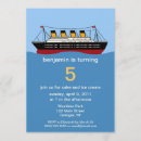 Search for cruise ship birthday invitations Boat