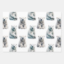 Search for polar bear wrapping paper Snow