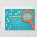Search for scavenger hunt birthday invitations Party