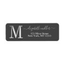 Search for silver and black labels Monogrammed