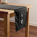 Search for black and white table runners Modern