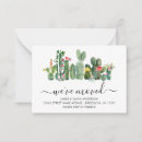 Search for desert moving announcement cards We've moved