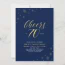 Search for 70th birthday invitations Gold