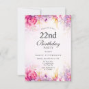 Search for 22nd birthday invitations Elegant