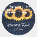 Search for sunflower wedding stickers Navy blue