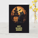 Search for haunted house cards Black cat