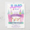 Search for jump birthday invitations Pink