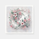 Search for pink and green monogram napkins Initial