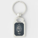 Search for music note keychains Silver