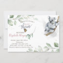 Search for koala baby shower invitations Leaves