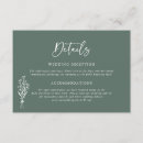 Search for minimalist wedding enclosure cards Botanical