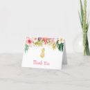 Search for pineapple thank you cards Gold