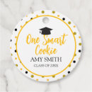 Search for graduation favor tags Black and gold