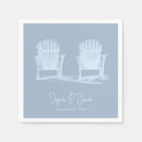 Search for beach wedding napkins Dusty blue