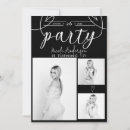 Search for black and white 18th birthday invitations Minimal