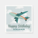 Search for airplane napkins First birthday