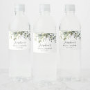 Search for bridal shower water bottle labels Eucalyptus