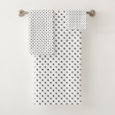 Search for black and white polka dot bath towels Classic