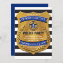 Search for police birthday invitations Cop party