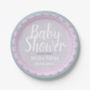 Search for pink and gray baby shower plates Cute