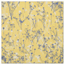 Search for blue and yellow floral fabric Modern