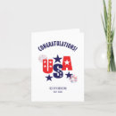 Search for american citizenship congratulations cards Red white and blue