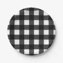 Search for buffalo plaid paper plates Black and white