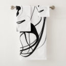 Search for black and white abstract bath towels Minimalist