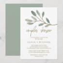 Search for glitter bridal shower invitations Eucalyptus