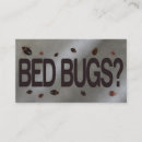 Search for bedding business cards Pest control