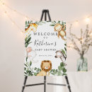 Search for safari baby shower welcome signs Greenery
