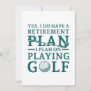 Search for funny golf retirement cards Retired
