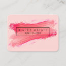 Search for paint brush business cards Pink