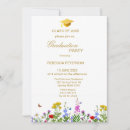 Search for wildflower graduation invitations Boho chic colorful fiesta