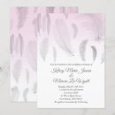 Search for feather wedding invitations White