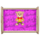 Search for bear serving trays Pink