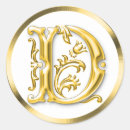 Search for letter d stickers Gold